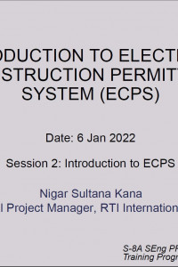 Cover Image of the 2. Introduction to Electronic Construction Permit System (ECPS)